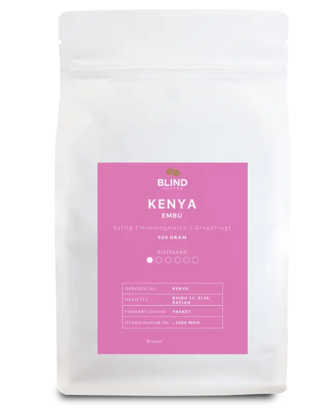 Kenya Embu lysristet kaffebønner
