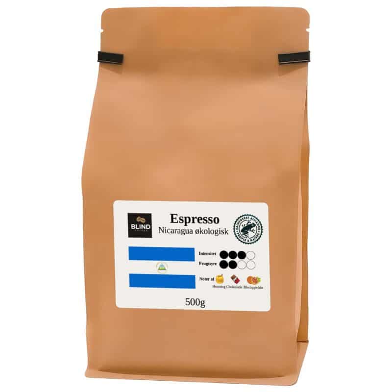 Nicaragua Espresso Økologiske 500 gram kaffebønner